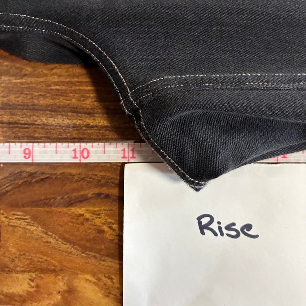 Halara Womens Flex High-Waisted Pockets Baggy Wide Leg Jeans Size XL Black - Picture 12 of 15